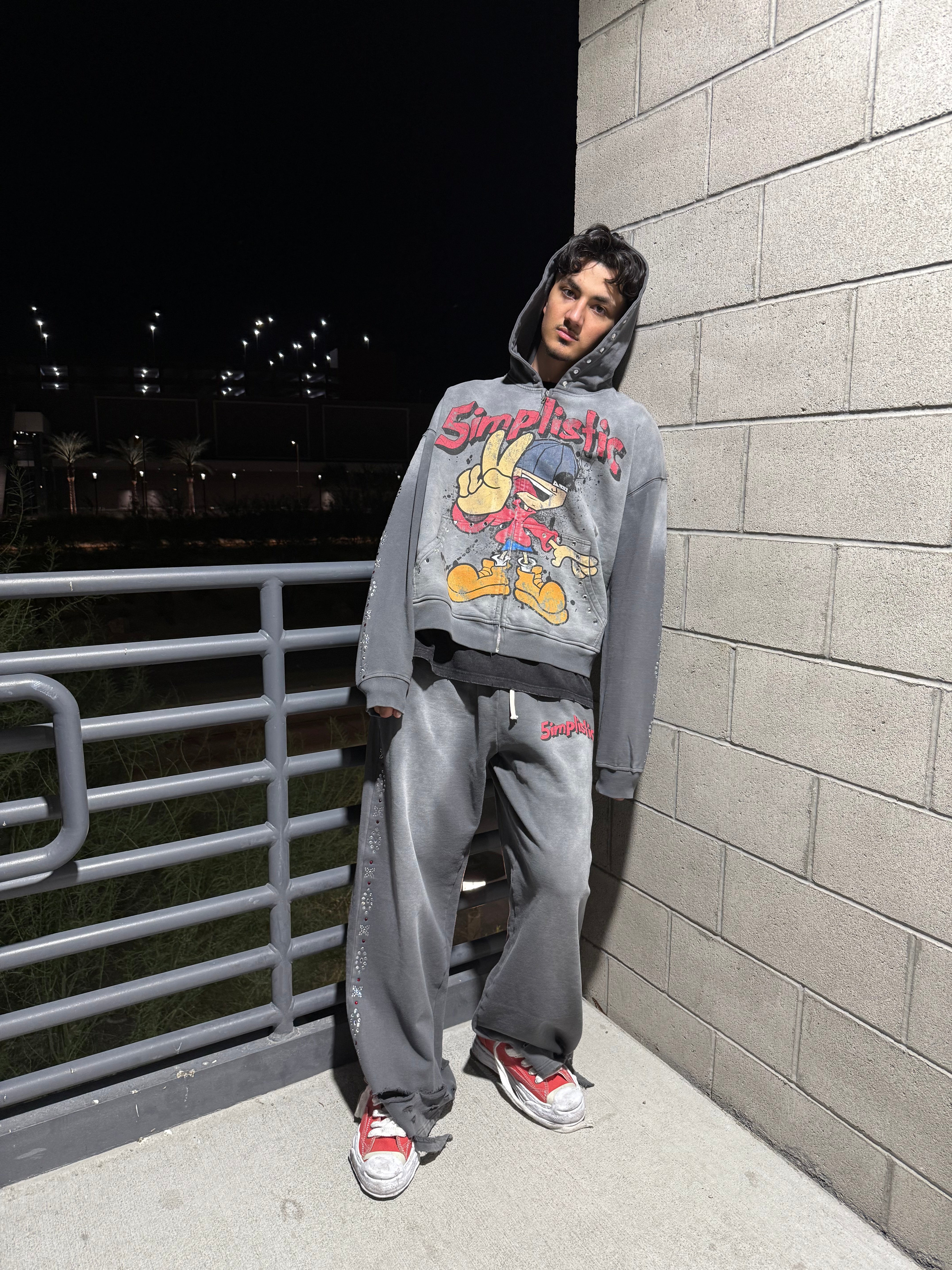 CARTOON TRACKSUIT (GRAY)