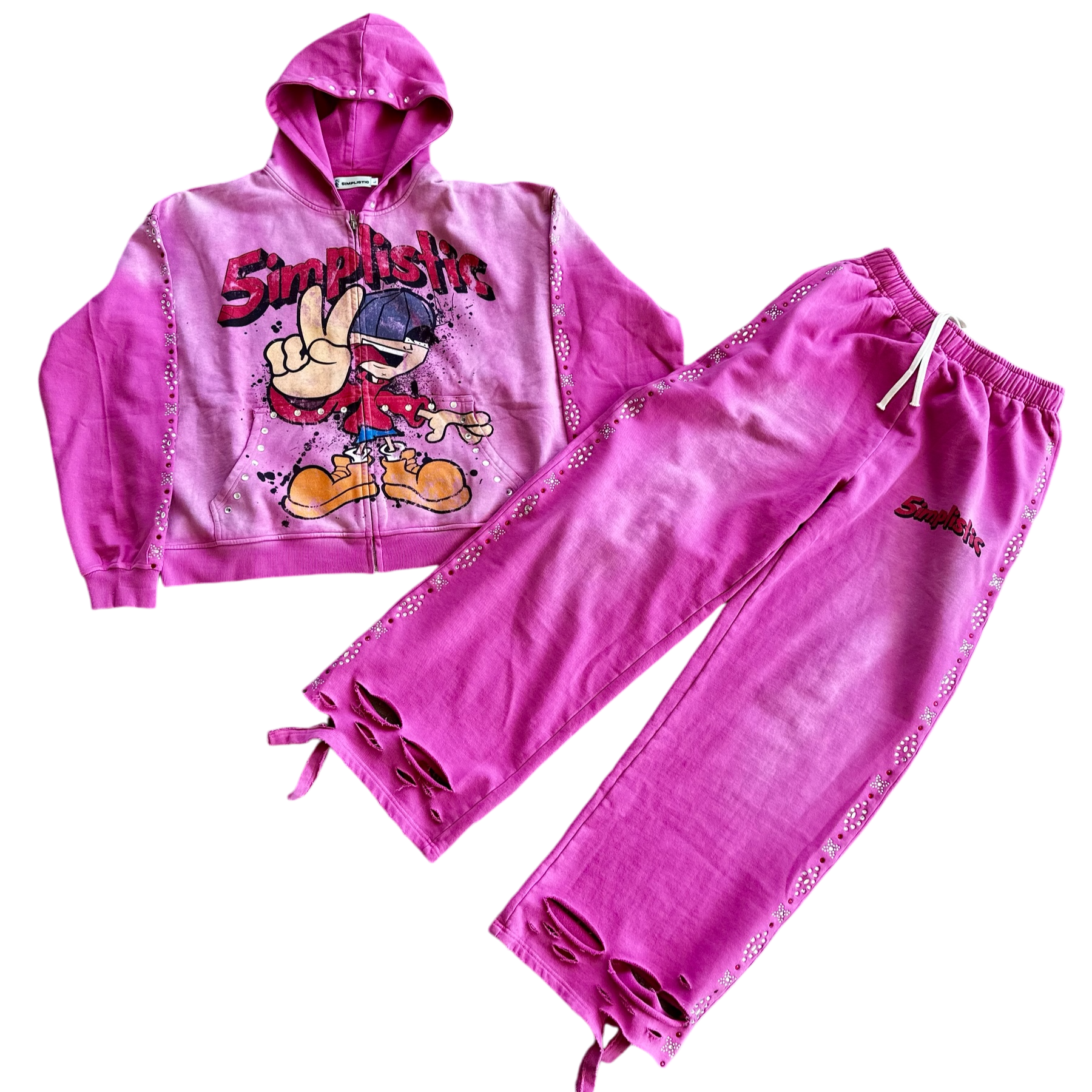 CARTOON TRACKSUIT (PINK)